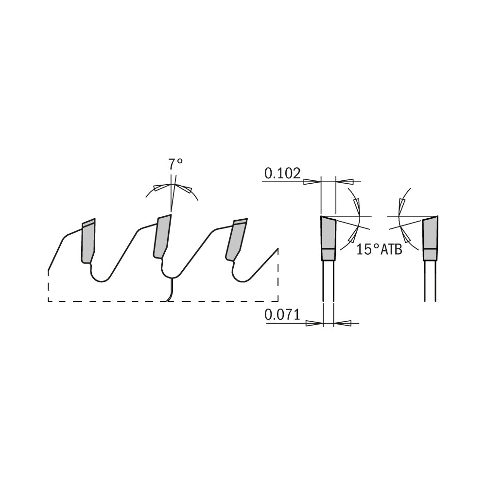 CMT Orange Tools 253.072.12 ITK Comp Miter 12"x72x1"