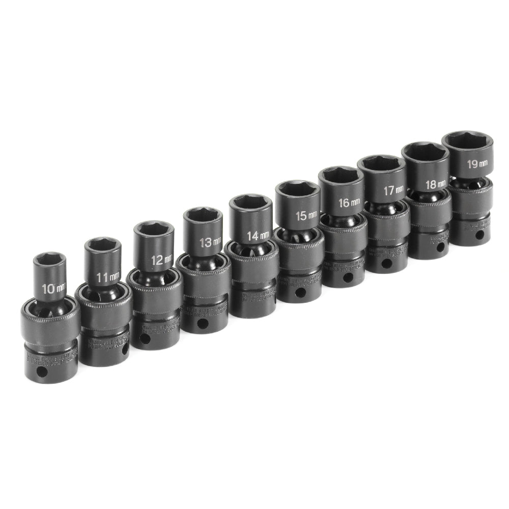 Grey Pneumatic 1210UM 3/8" Drive Standard Length Universal Set