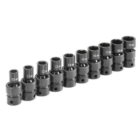 Grey Pneumatic 1210UM 3/8" Drive Standard Length Universal Set