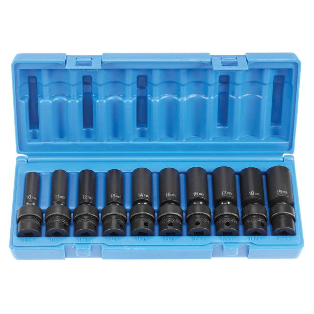 Grey Pneumatic 1210UMD 3/8" Drive Deep Length Universal Set