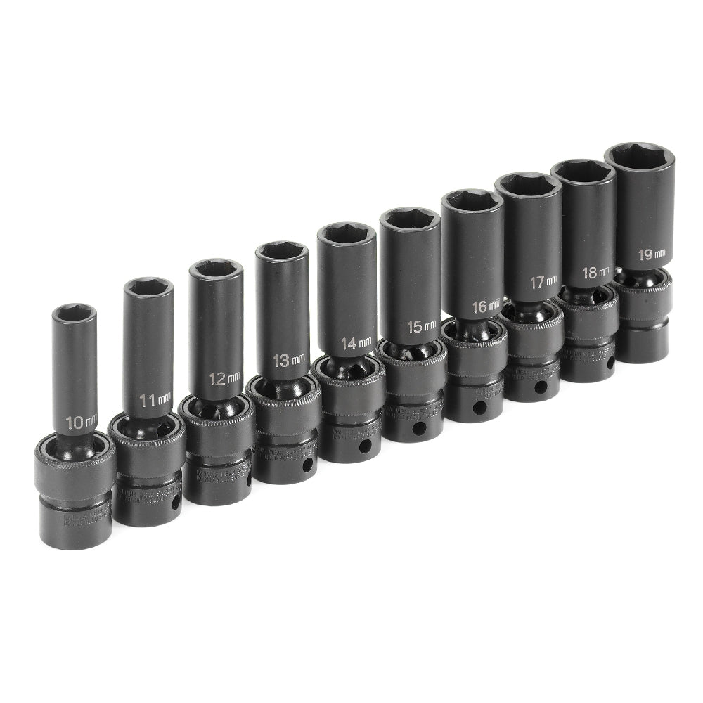 Grey Pneumatic 1210UMD 3/8" Drive Deep Length Universal Set