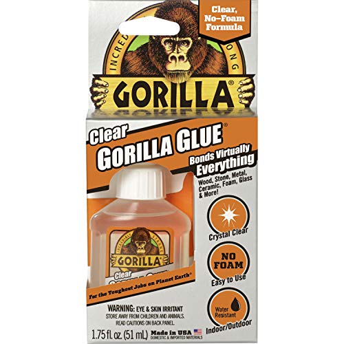 Gorilla 4500102 Clear Glue 1.75 Ounce Bottle (Pack of 1)