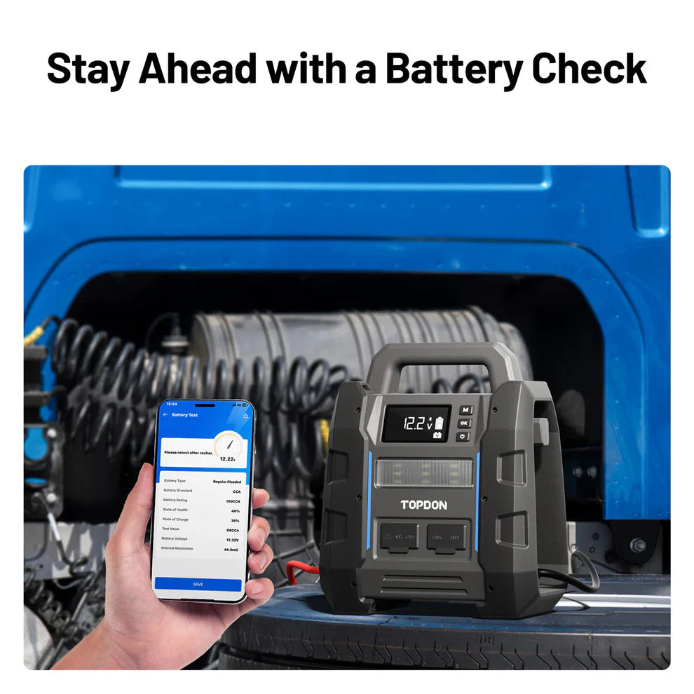 Topdon V4500Plus 4500 Peak Amp Jump Starter Boosterwith Bluetooth