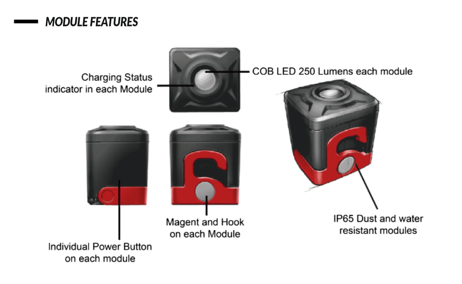 Power Probe PPMWL1000 Power Probe Tek Modular Work Light