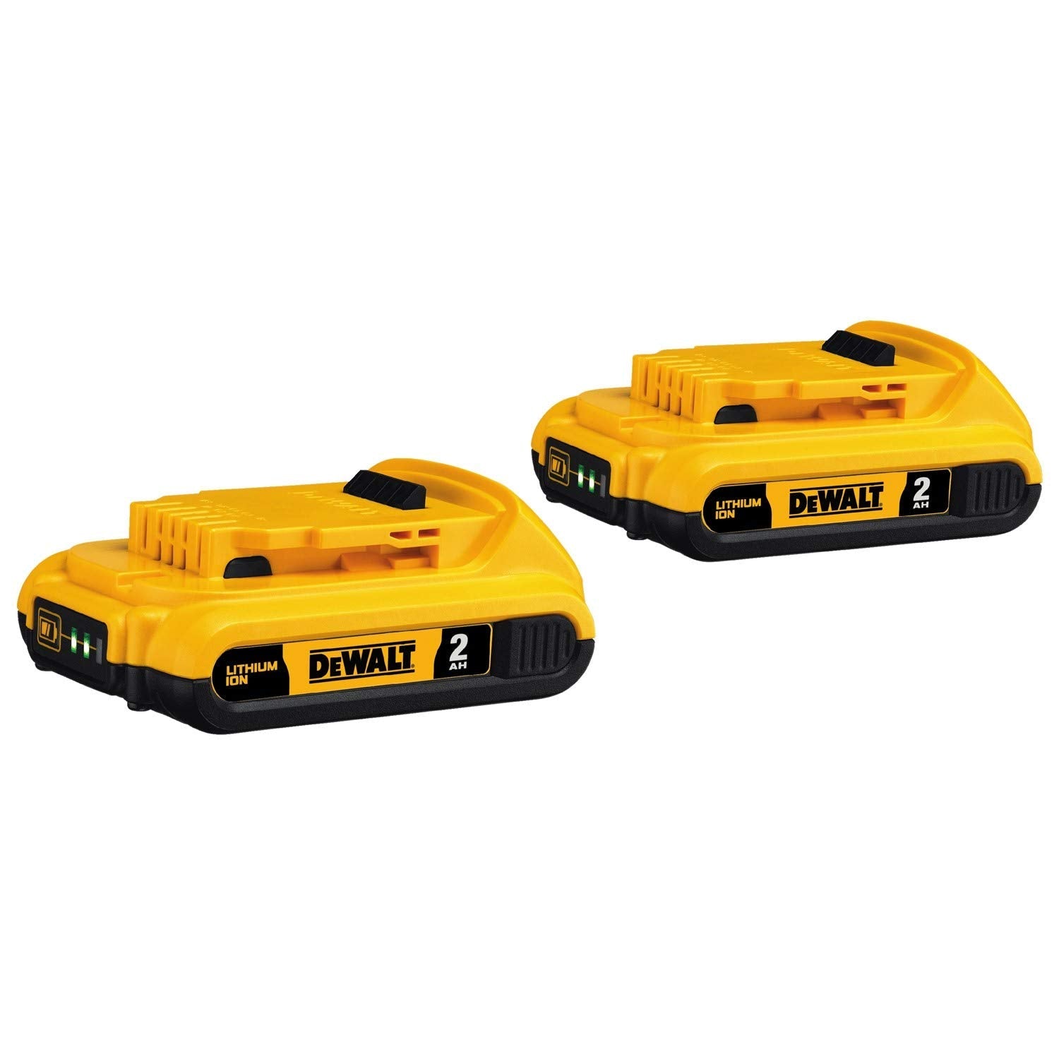 DeWalt DCB203-2 20V MAX Battery, Compact 2.0Ah Double Pack