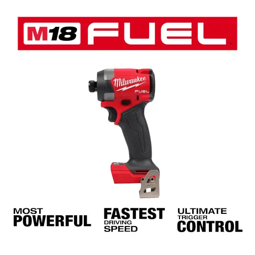 Milwaukee 2953-20 M18 FUEL 18V Lithium-Ion Brushless Cordless 1/4 in. Hex Impact Driver (Tool-Only)