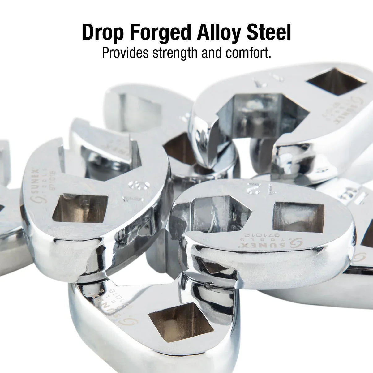 Sunex 9710M 3/8 Drive 10 Piece Metric Flare Nut Crowfoot Wrench