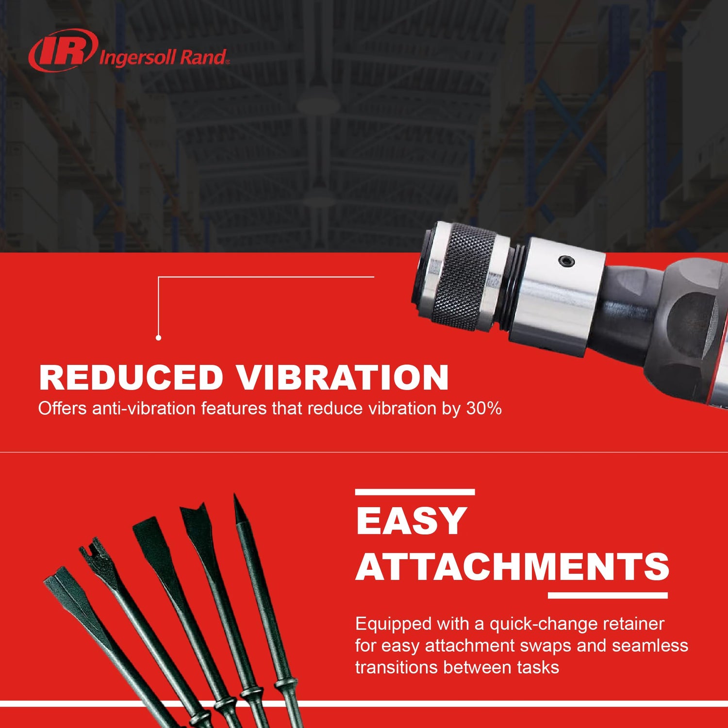 Ingersoll Rand 123MAXK Vibration Reduced Air Hammer