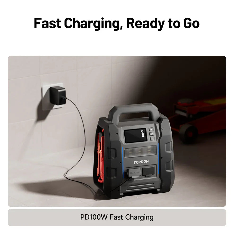 Topdon V4500Plus 4500 Peak Amp Jump Starter Boosterwith Bluetooth