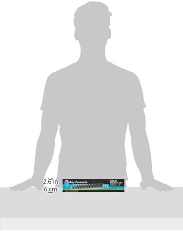 Grey Pneumatic 1203M  3/8" Drive Standard Length Impact Set