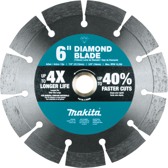 6" Diamond Blade, Segmented, General Purpose
