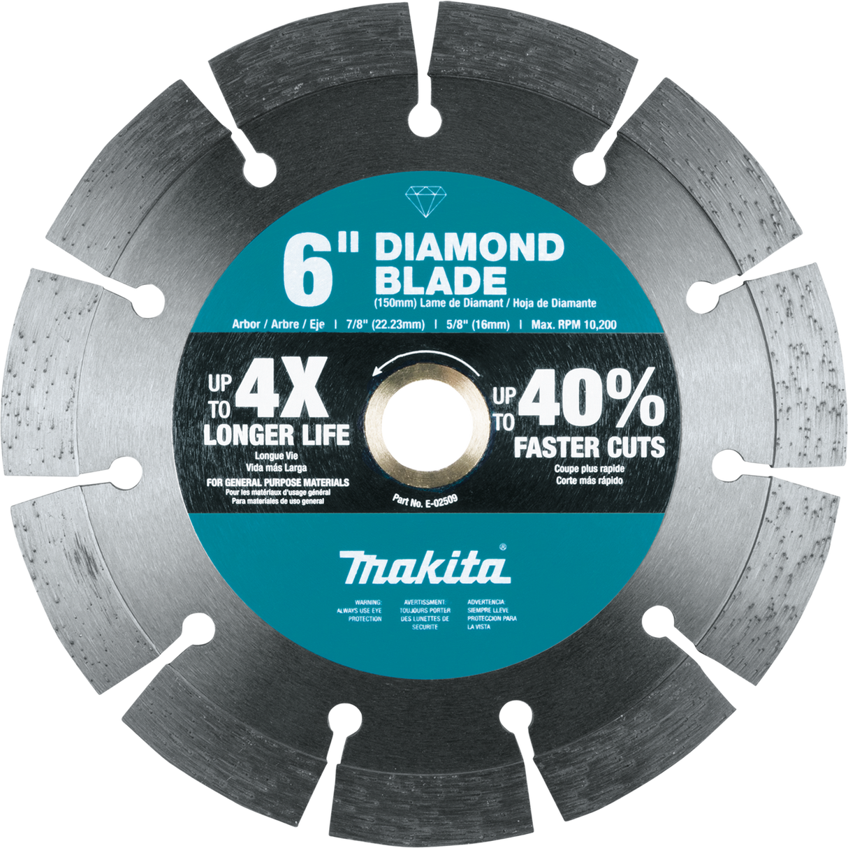 6" Diamond Blade, Segmented, General Purpose