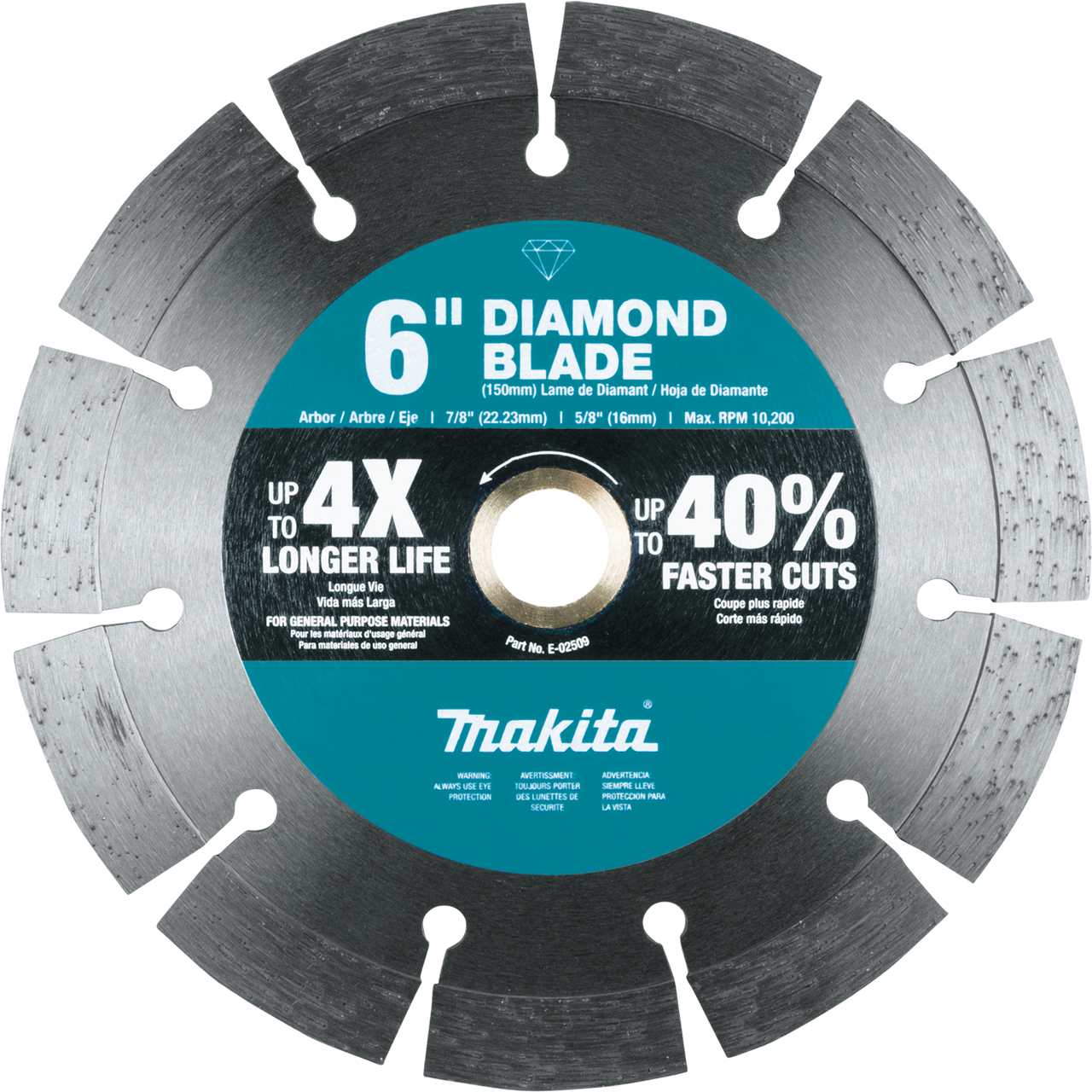 6" Diamond Blade, Segmented, General Purpose
