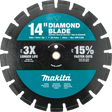 14" Diamond Blade, Segmented, Dual Purpose