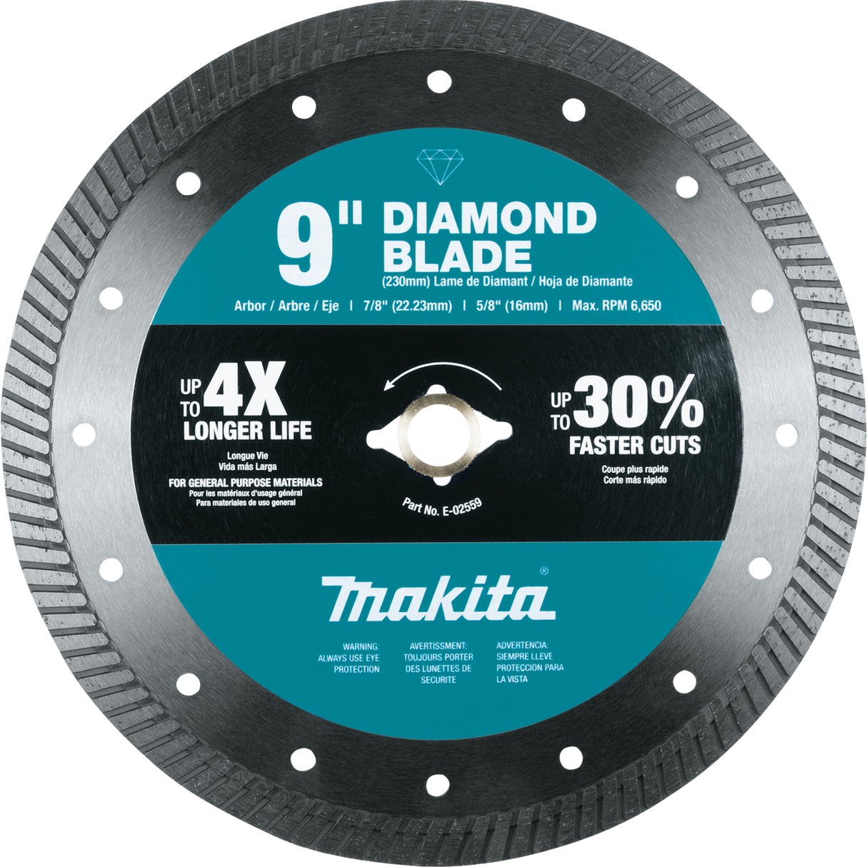 9" Diamond Blade, Turbo, General Purpose