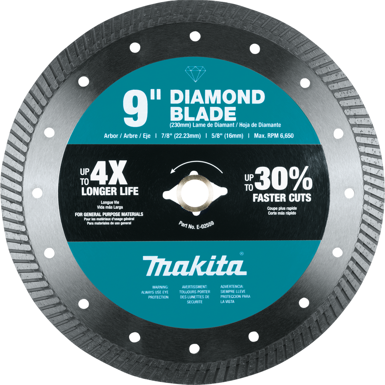 9" Diamond Blade, Turbo, General Purpose