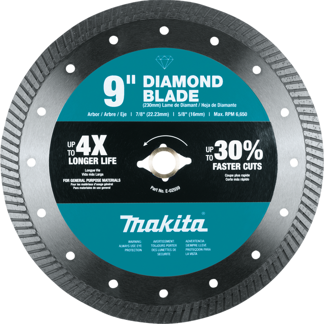 9" Diamond Blade, Turbo, General Purpose