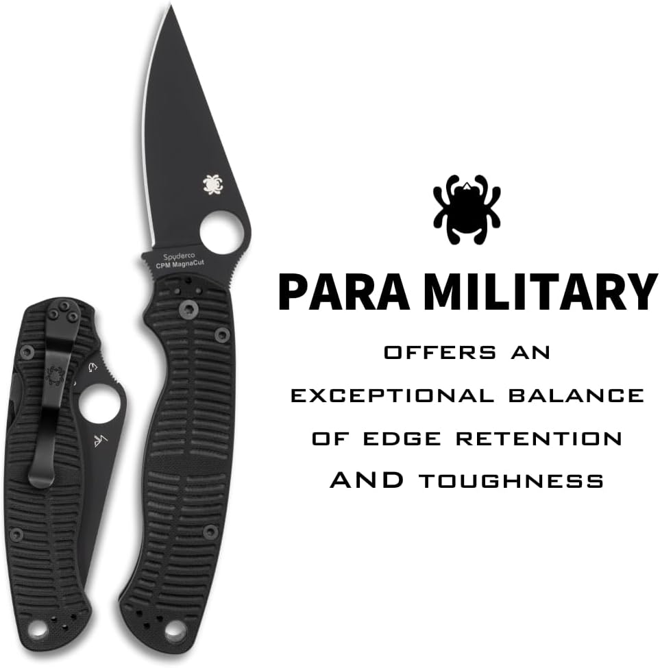 Spyderco C81GMCBKP2 Para Military 2 Salt Black