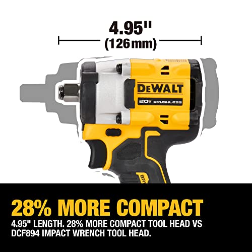 DEWALT DCF921B ATOMIC 20V MAX* 1/2 in Cordless Impact Wrench