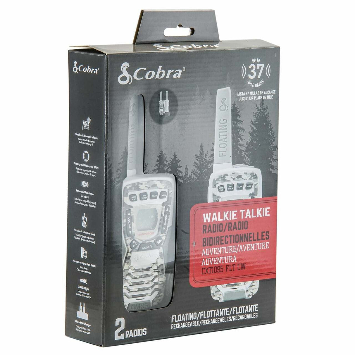 WEATHER ALERT: NOAA weather and alert - Be prepared for storms and emergencies with built-in NOAA radio receiver and alert in the event of weather or other emergencies