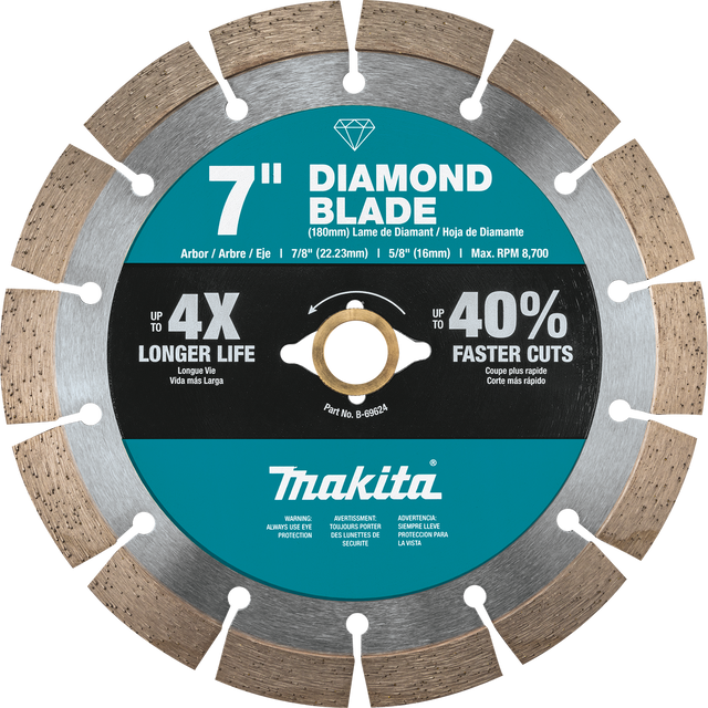 7" Diamond Blade, Segmented, General Purpose