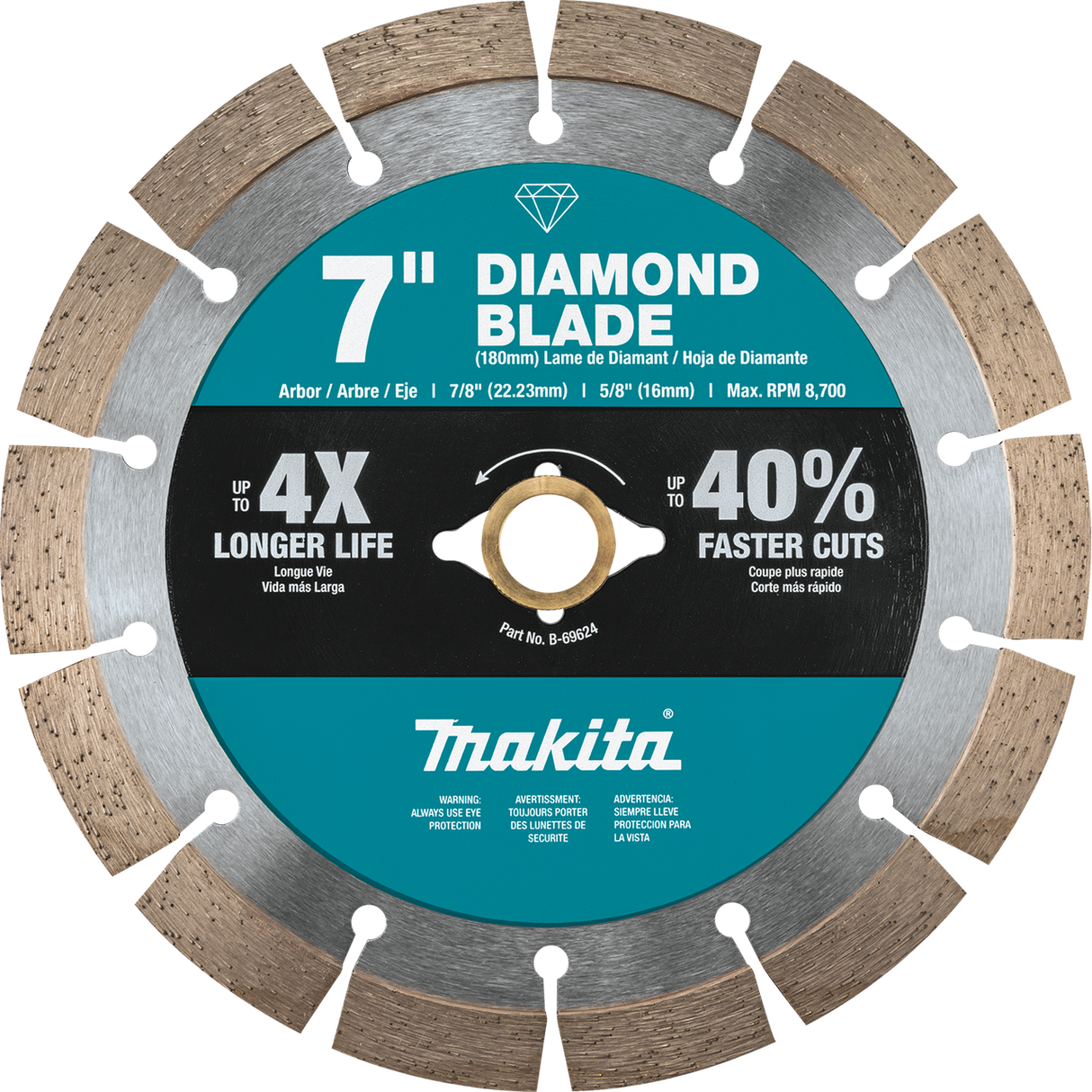 7" Diamond Blade, Segmented, General Purpose