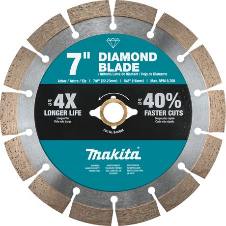 7" Diamond Blade, Segmented, General Purpose