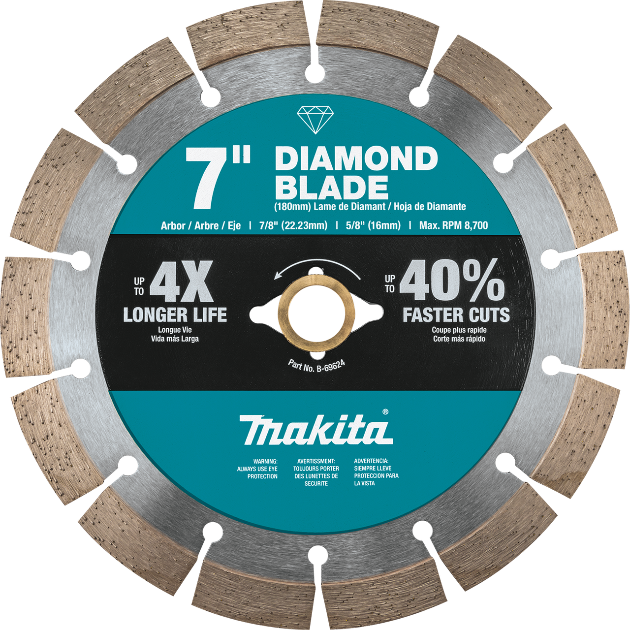 7" Diamond Blade, Segmented, General Purpose