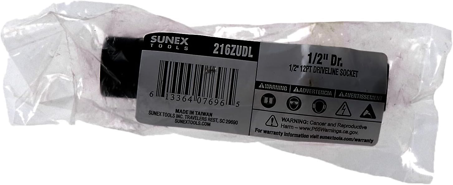 Sunex 216ZUDL 1/2 In. Drive 12-Point Driveline Impact