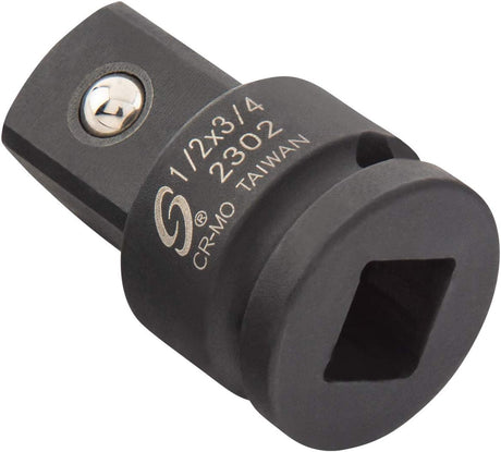Sunex 2302 Socket Impact Adapter 1/2In. Female 3/4In. Male