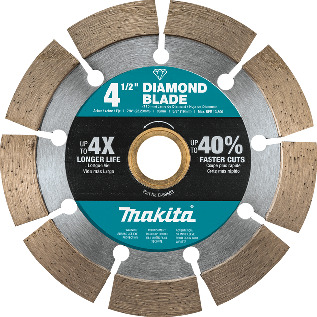 4‑1/2" Diamond Blade, Segmented, General Purpose