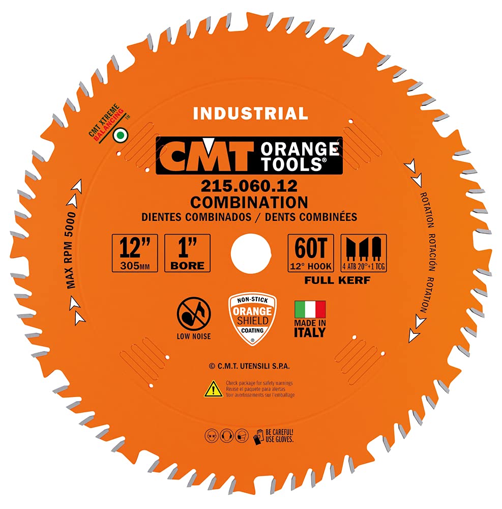 CMT Orange Tools 215.060.12 Industrial Combination Circular Saw Blades