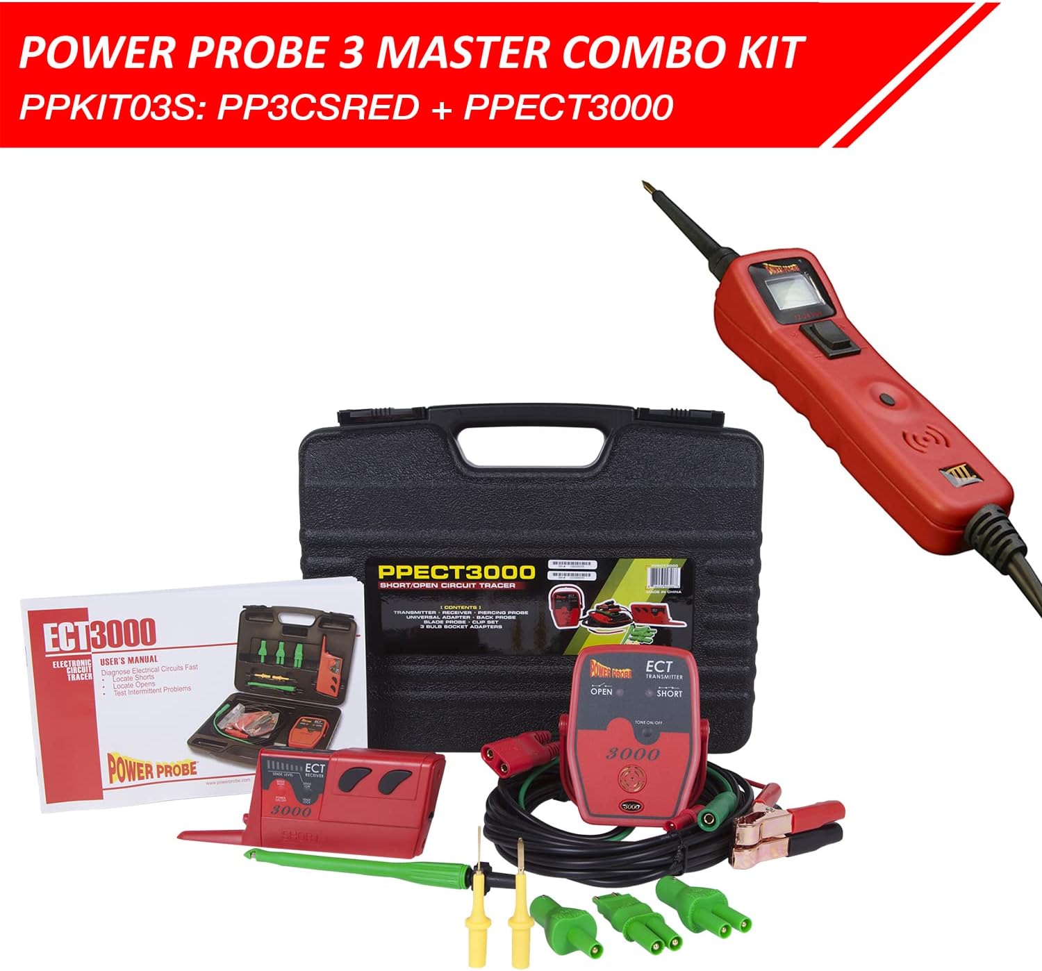 Power Probe KIT03S Power Probe 3 Master Kit With Ect3000