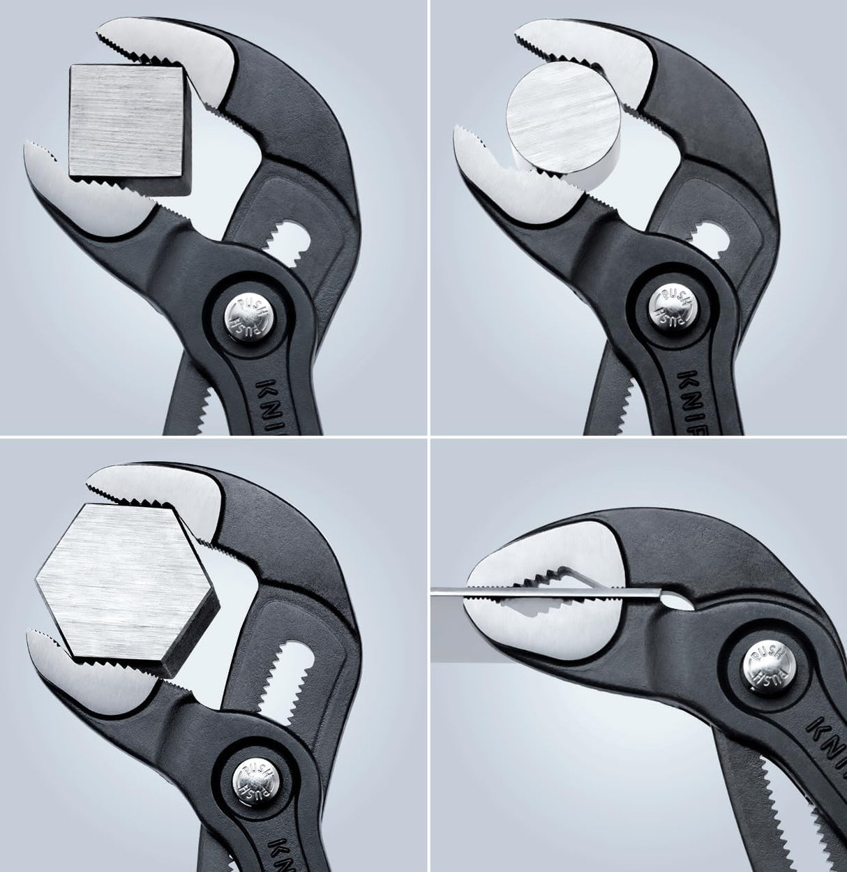 Knipex 00 20 06 US1 3 Piece Cobra Pliers Set (7, 10, & 12)