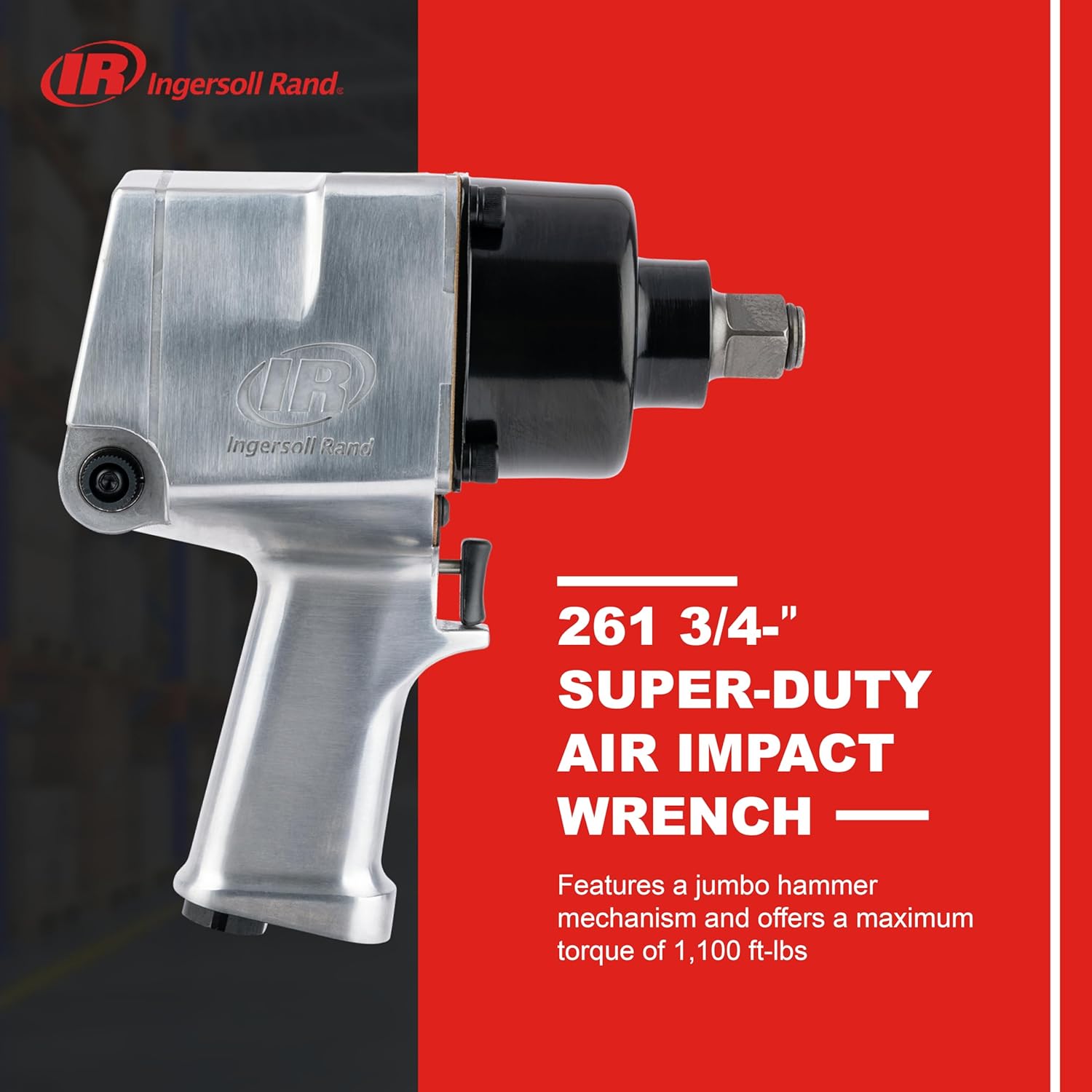 Ingersoll Rand 261 Impact Wrench 3/4 Drive 1100Ft/Lbs 5500Rpm