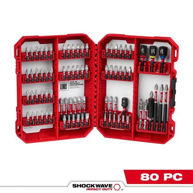 Milwaukee 48-32-4094 Shockwave Impact Duty Driver Bit Set- 80 Piece