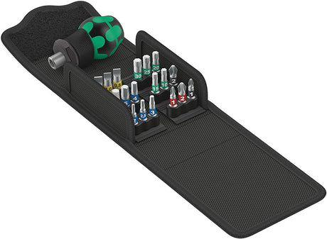 Wera 5057471001 Kraft Form Kompakt Stubby 1 Screwdriver set, 19 Pieces