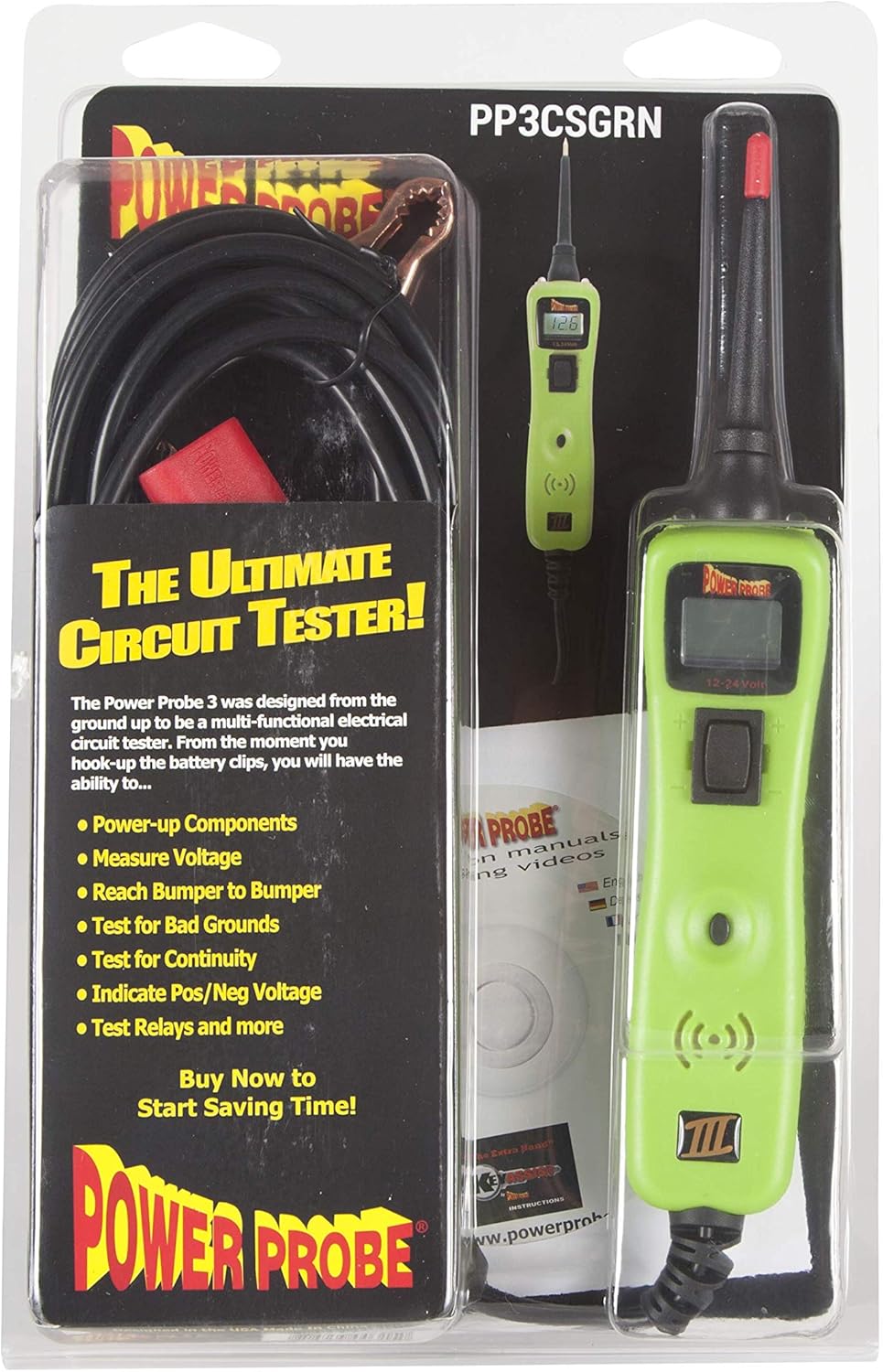 Power Probe PP3CSGRN Iii Clamshell - Green