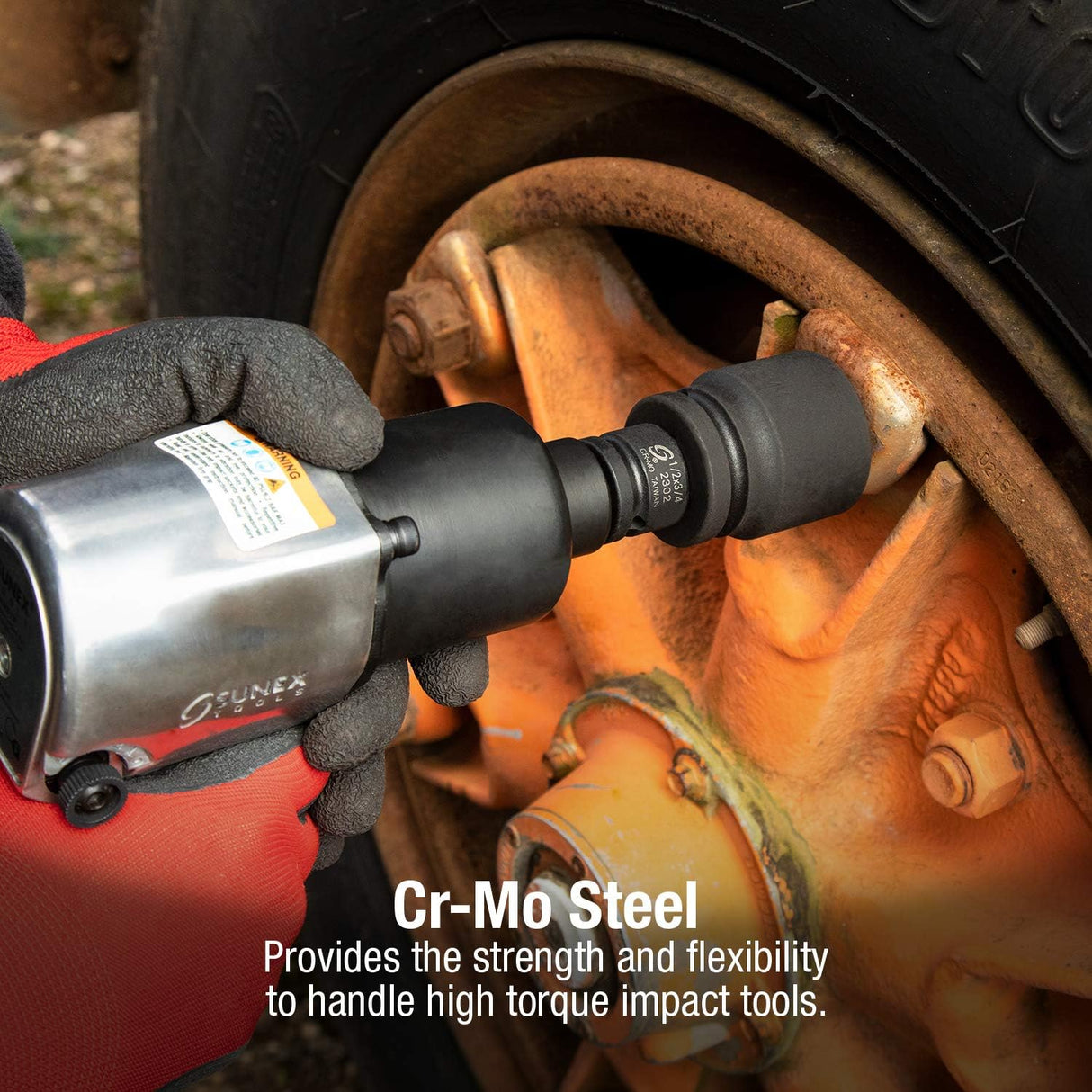 Sunex 2302 Socket Impact Adapter 1/2In. Female 3/4In. Male