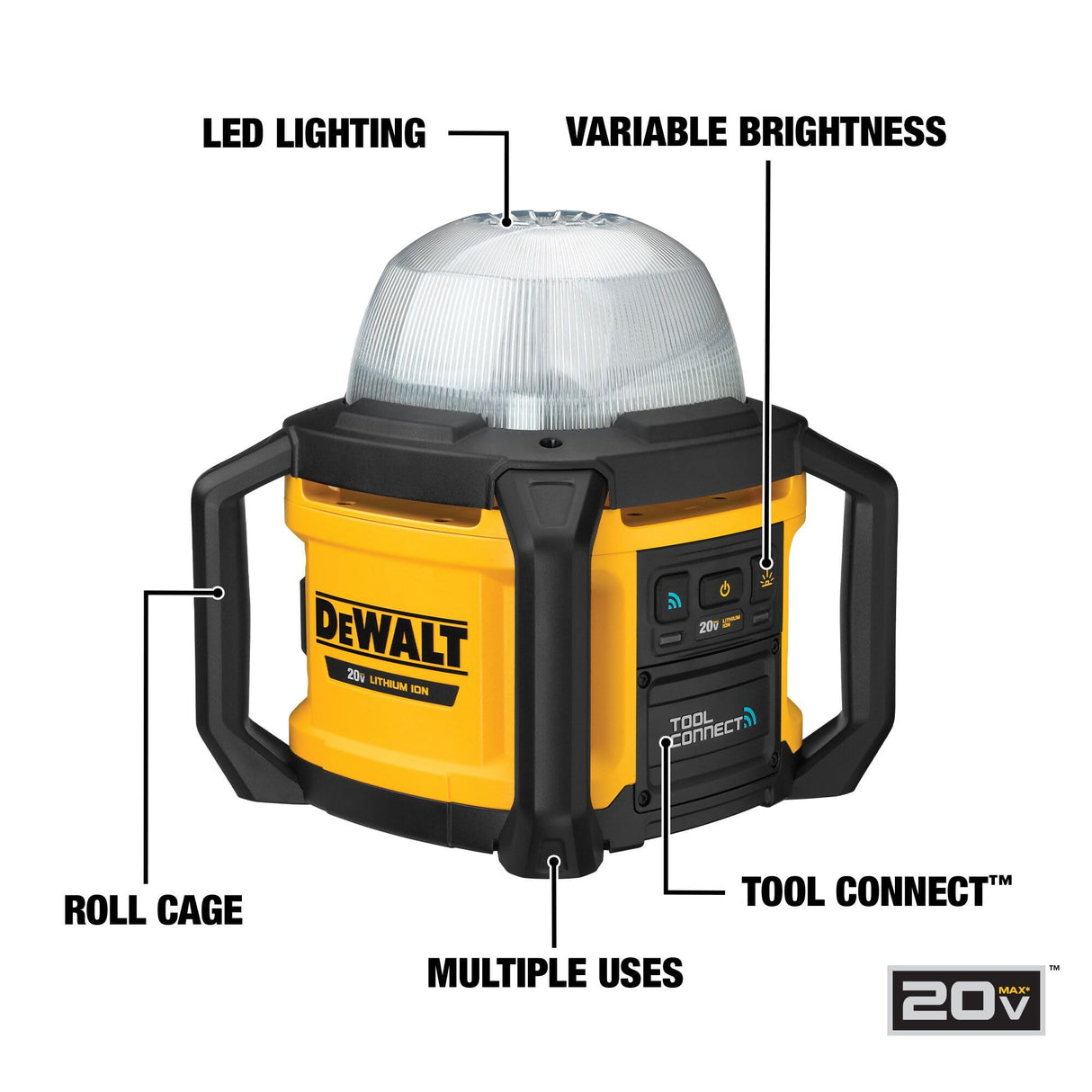 DEWALT DCL074 20V MAX LED Work Light