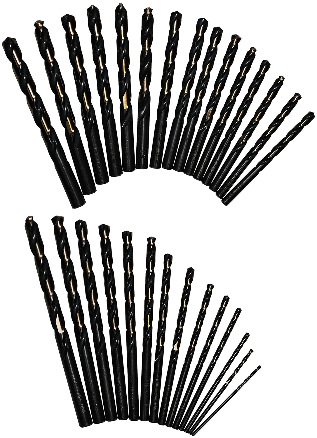 Drill America KFD29J-PC 29 Piece Heavy Duty High Speed Steel Drill Bit Set 1/16" - 1/2" (1/64 Increments)