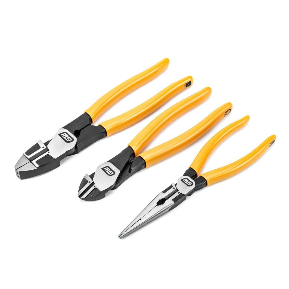 GEARWRENCH 82202-06 3 Piece Dipped Electrician Plier Set - 82
