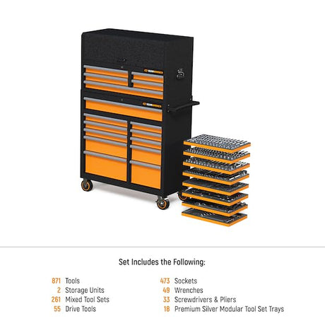 GEARWRENCH MEGAMOD873 873 Piece Master Mechanics Tool Set