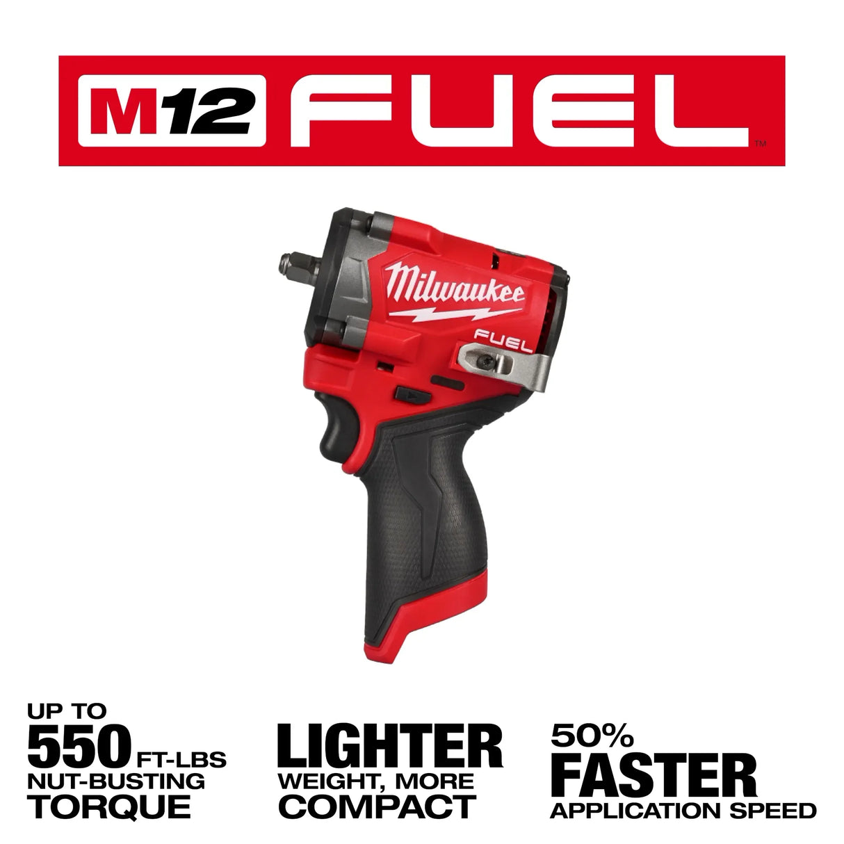 Milwaukee 2562-20 M12 Fueltrade Stubby 3/8 Impact Wrench