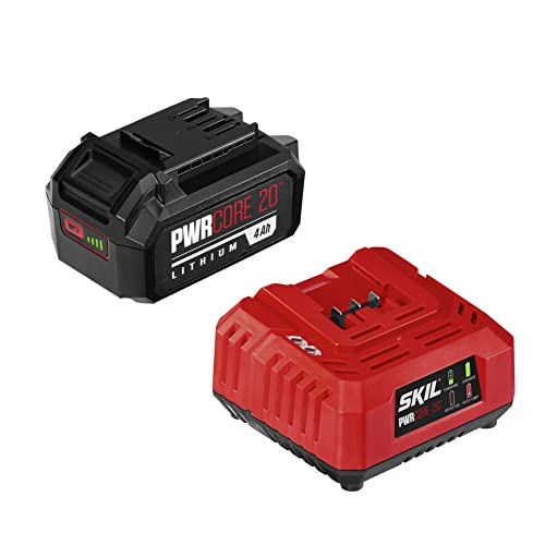 SKIL CB5196B-11 PWR CORE 20 20V 4.0Ah Battery & Charger Starter Kit