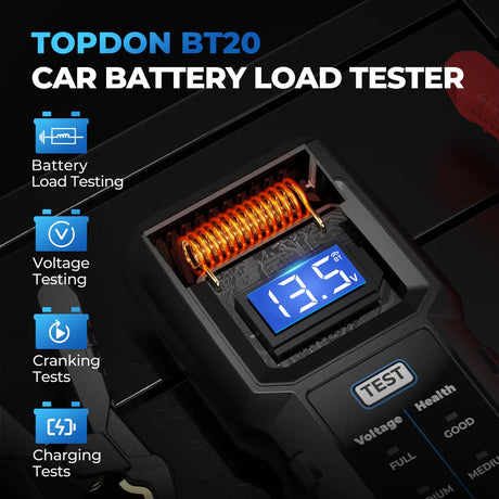 Topdon BT20 Battery Load/Voltage Tester