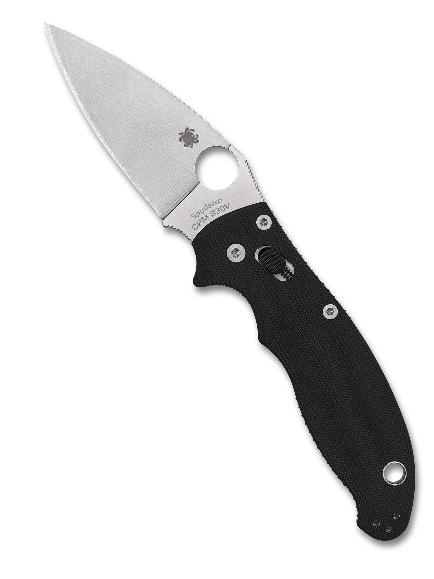 Spyderco C101GP2 Manix2 Plainedge G10 Handled Knife