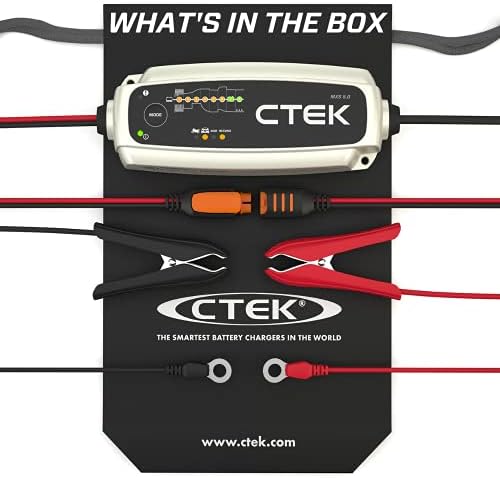 CTEK 40-206 MXS 5.0 Fully Automatic 4.3 amp Battery Charger and Maintainer 12V