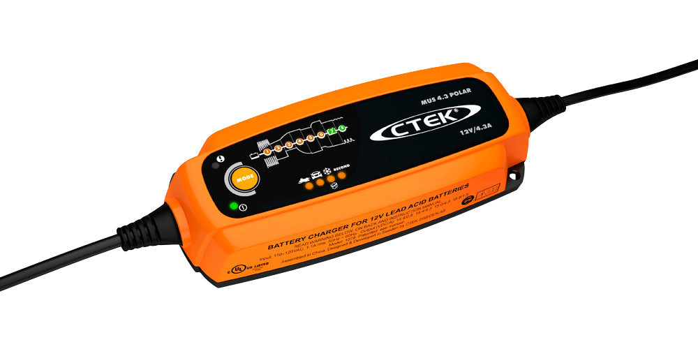 CTEK 56-958 MUS 4.3 Polar 12 Volt Fully Automatic Extreme Climate 8 Step Battery Charger