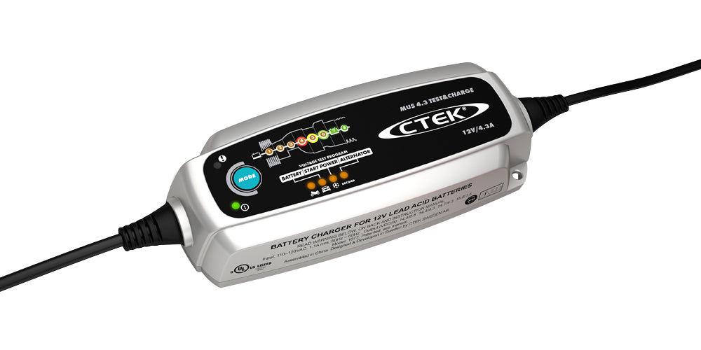 CTEK 56-959 MUS 4.3 Test & Charge 12 Volt Fully Automatic Charger